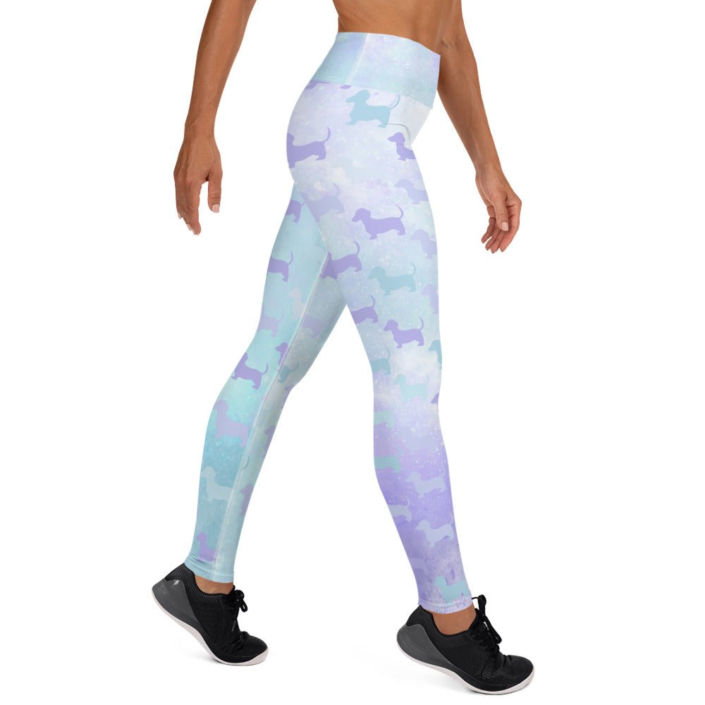 Dachshund Dream Tie-Dye - Dachshund Fitness Leggings - Real Rad Boutique