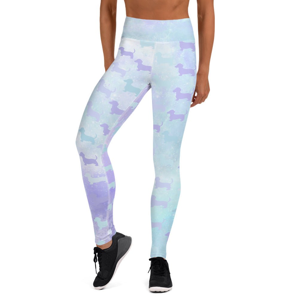 Dachshund Dream Tie-Dye - Dachshund Fitness Leggings - Real Rad Boutique