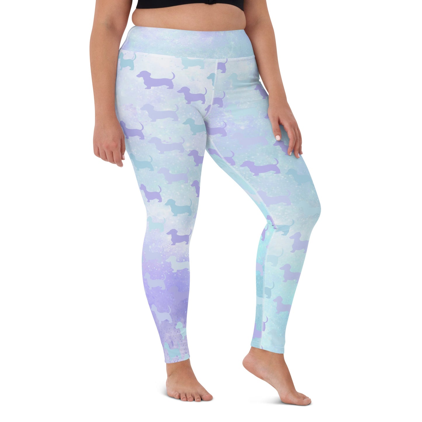 Dachshund Dream Tie-Dye - Dachshund Fitness Leggings - Real Rad Boutique