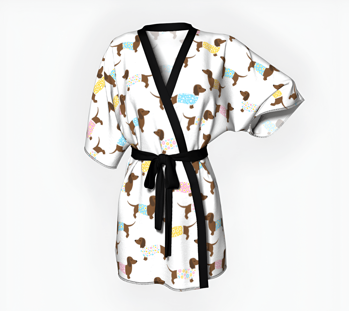 Dachshund Dreamscape - Kimono Robe - Real Rad Boutique