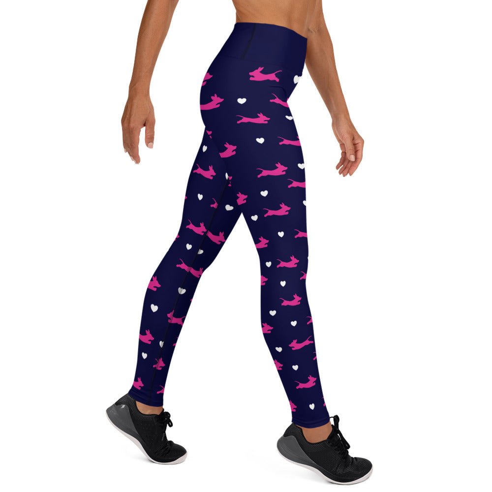 Dachshund Heartbeat - Dachshund Fitness Leggings - Real Rad Boutique