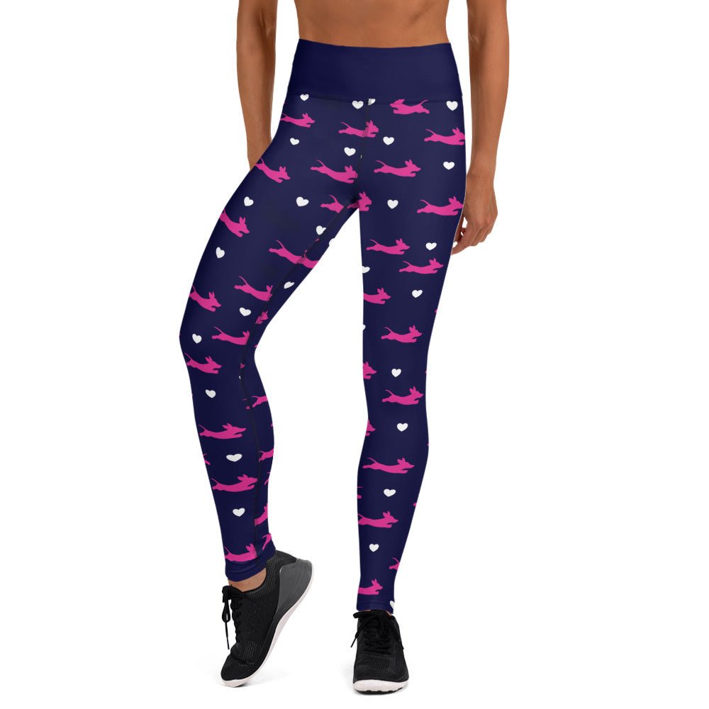 Dachshund Heartbeat - Dachshund Fitness Leggings - Real Rad Boutique