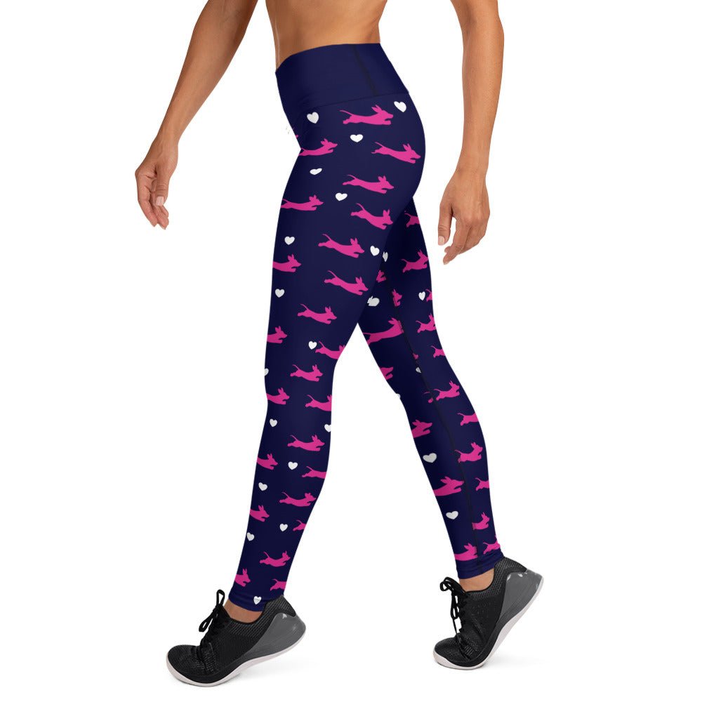 Dachshund Heartbeat - Dachshund Fitness Leggings - Real Rad Boutique