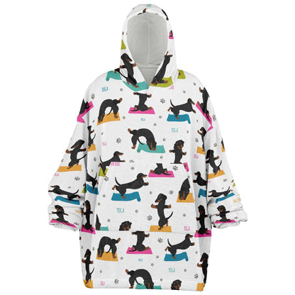 Dachshund's Do Yoga - Dachshund Snug Hoodie - Real Rad Boutique