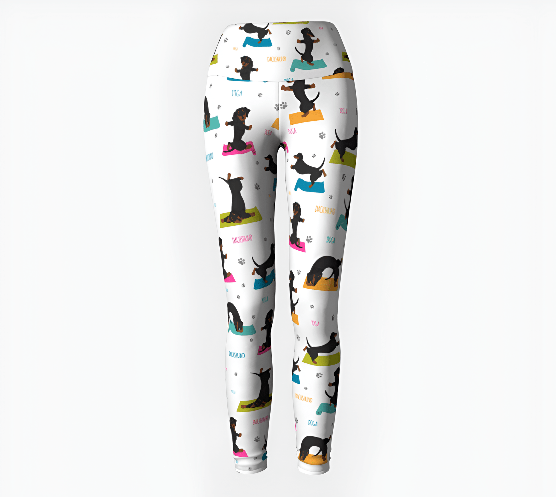 Dachshund's Do Yoga - Dachshund Yoga Leggings - Real Rad Boutique