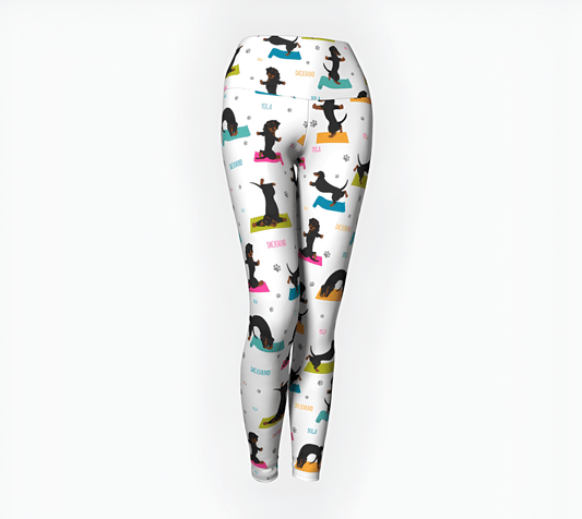 Dachshund's Do Yoga - Dachshund Yoga Leggings - Real Rad Boutique