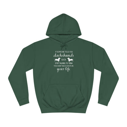 Dachshund's Don't Suck - Dachshund Hoodie - Real Rad Boutique