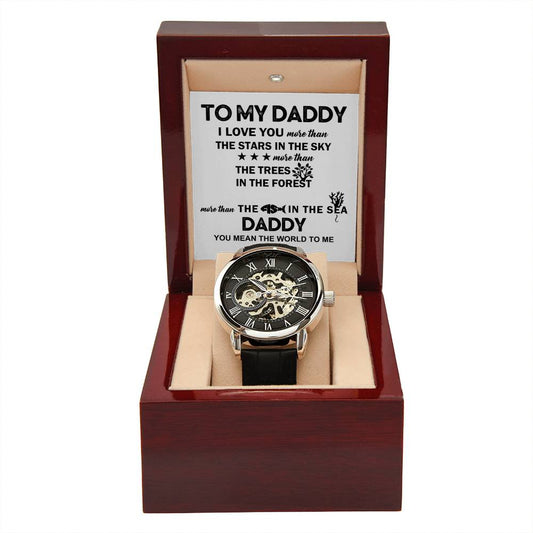 Dad 'A Token of Love' - Black Chronograph Watch - Real Rad Boutique