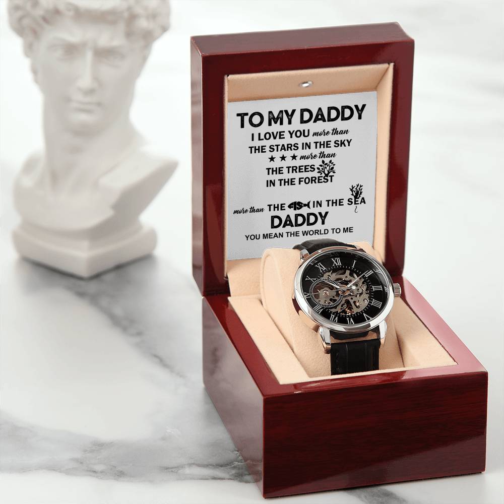 Dad 'A Token of Love' - Black Chronograph Watch - Real Rad Boutique