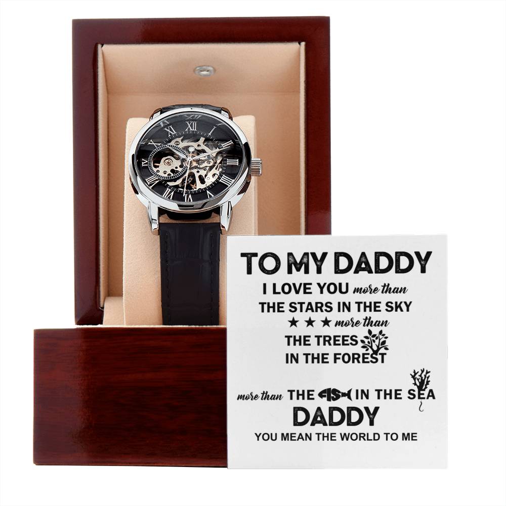 Dad 'A Token of Love' - Black Chronograph Watch - Real Rad Boutique