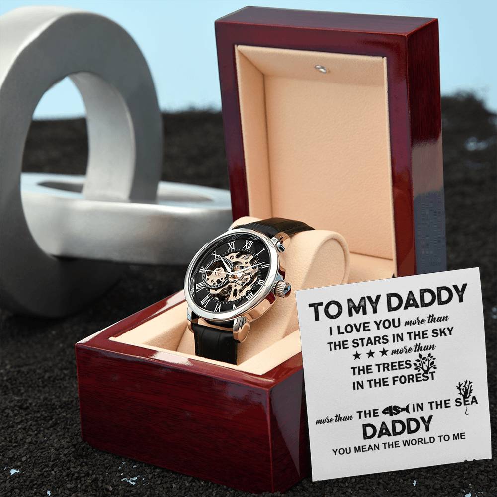 Dad 'A Token of Love' - Black Chronograph Watch - Real Rad Boutique