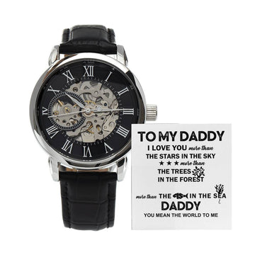 Dad 'A Token of Love' - Black Chronograph Watch - Real Rad Boutique