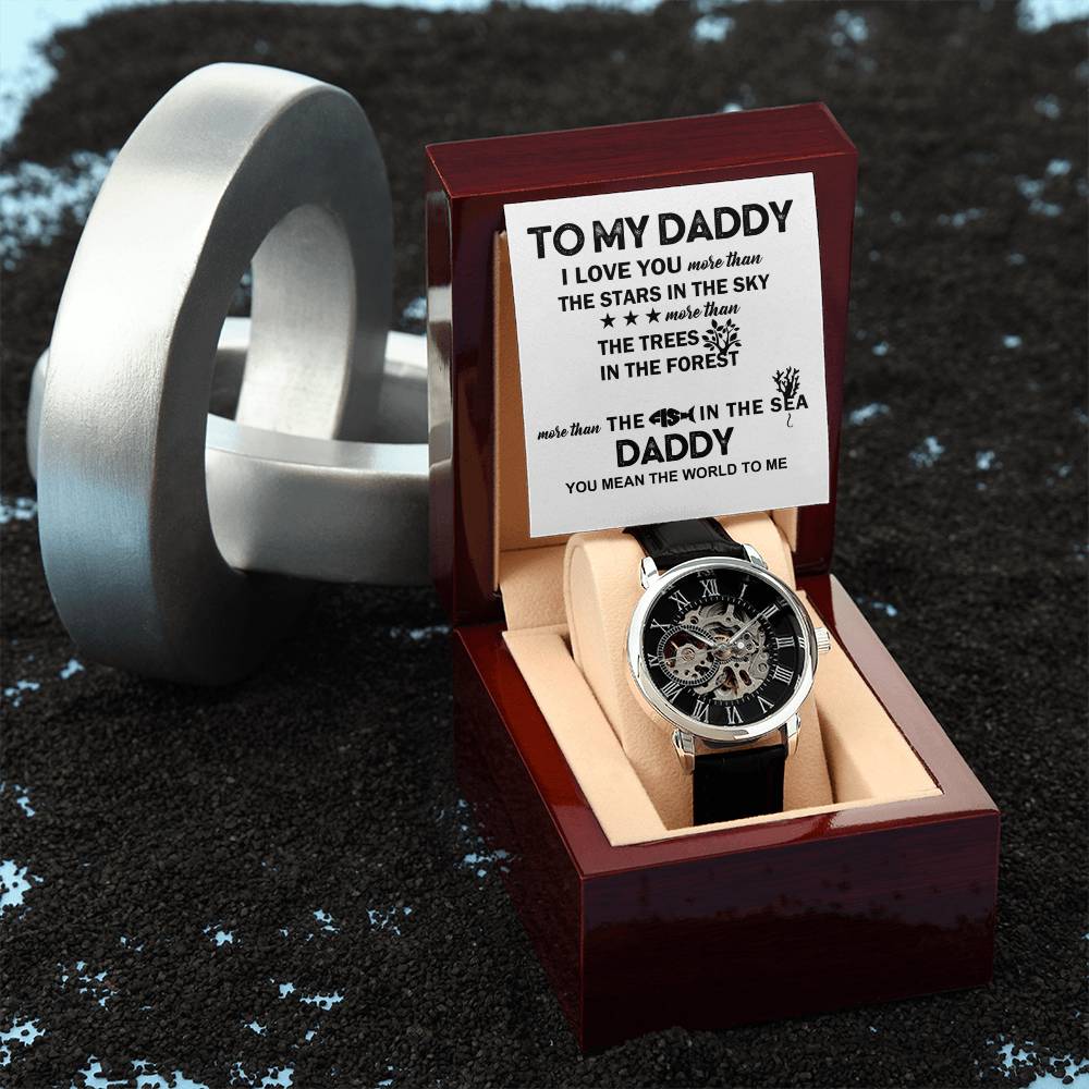 Dad 'A Token of Love' - Black Chronograph Watch - Real Rad Boutique