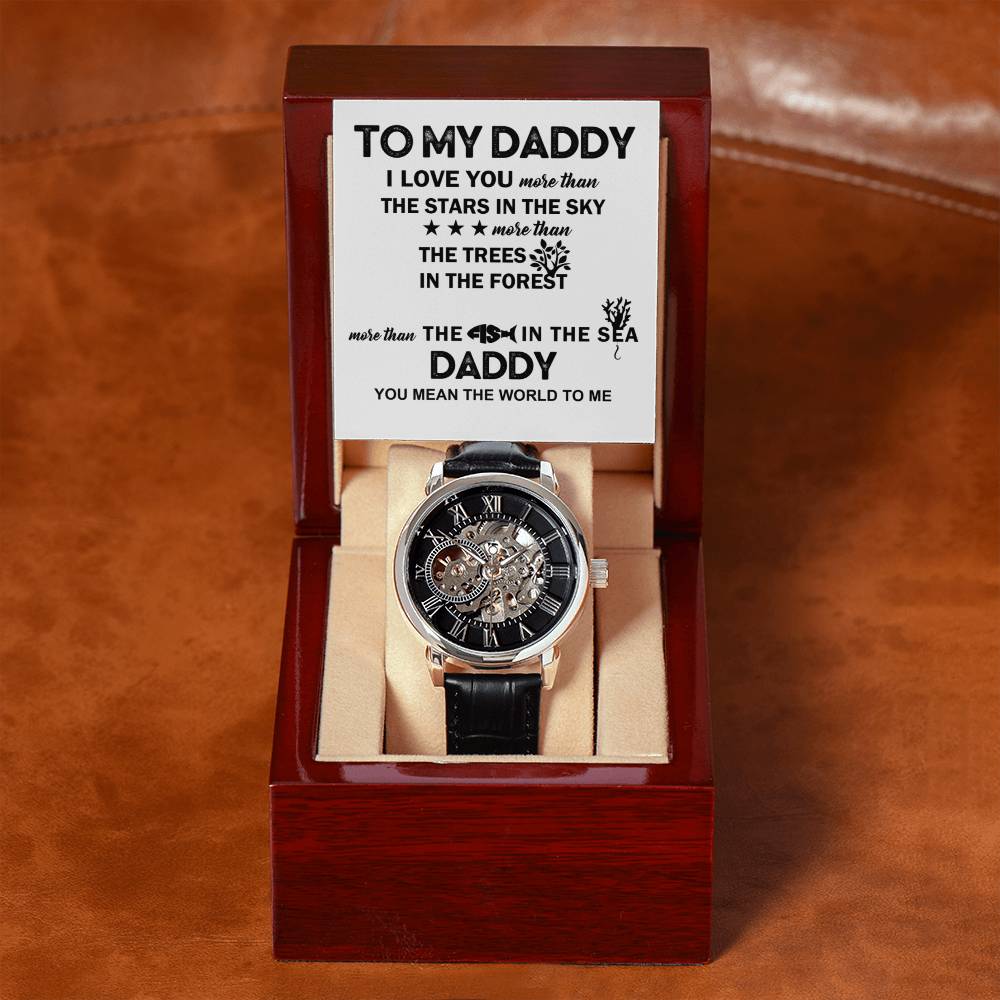 Dad 'A Token of Love' - Black Chronograph Watch - Real Rad Boutique