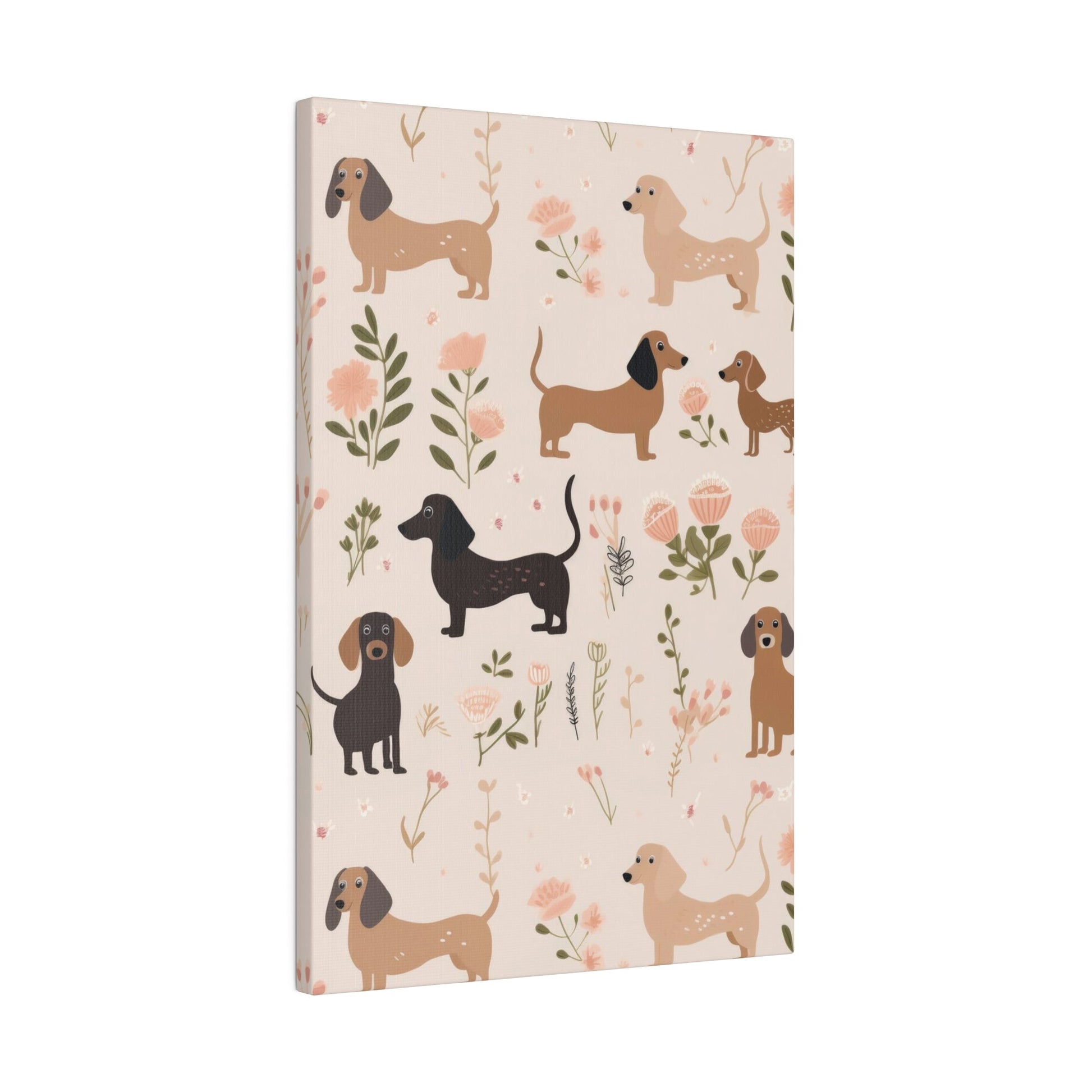 Dainty Delight - Dachshund Matte Canvas - Real Rad Boutique