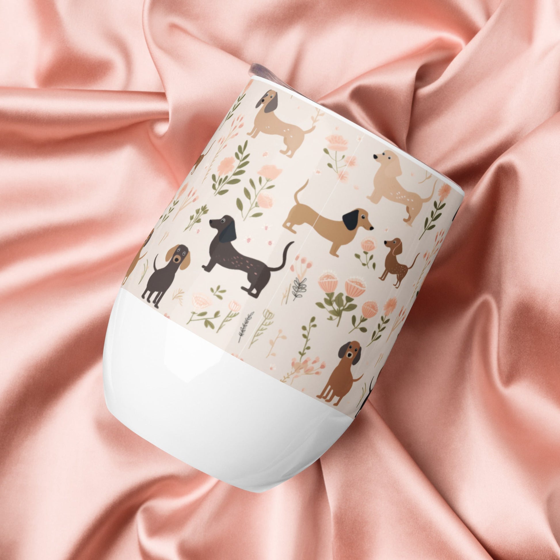 Dainty Delight - Dachshund Wine Tumbler - Real Rad Boutique