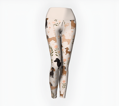 Danity Delight - Dachshund Yoga Leggings - Real Rad Boutique