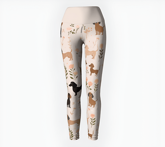 Danity Delight - Dachshund Yoga Leggings - Real Rad Boutique