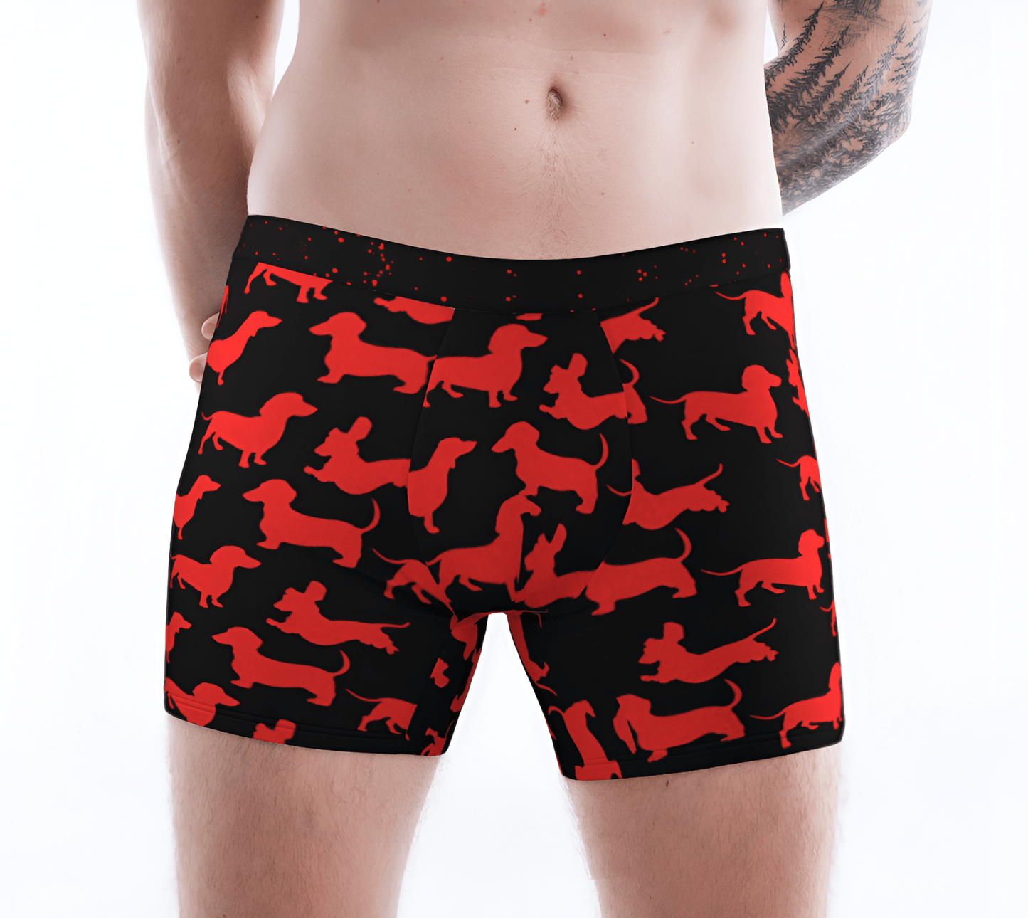 Dapper Dachshund Charm - Dachshund Boxer Briefs - Real Rad Boutique