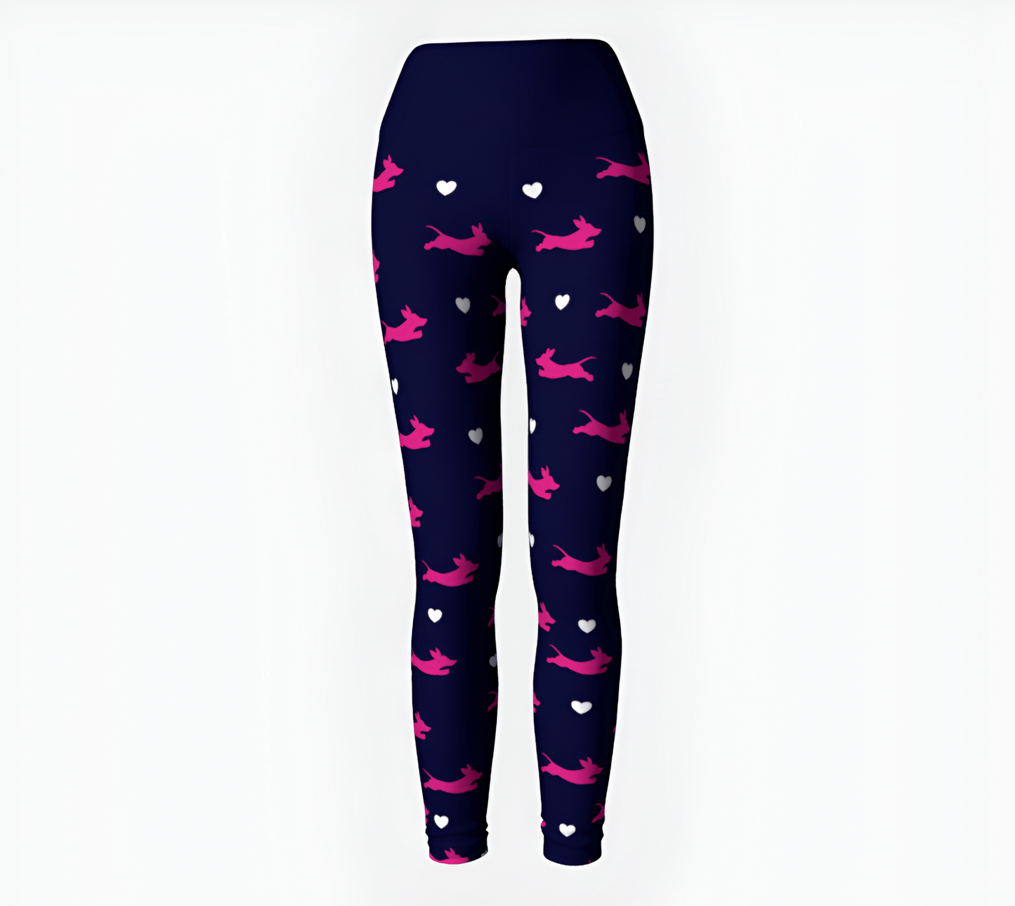 Dashing Navy Bliss - Dachshund Yoga Leggings - Real Rad Boutique