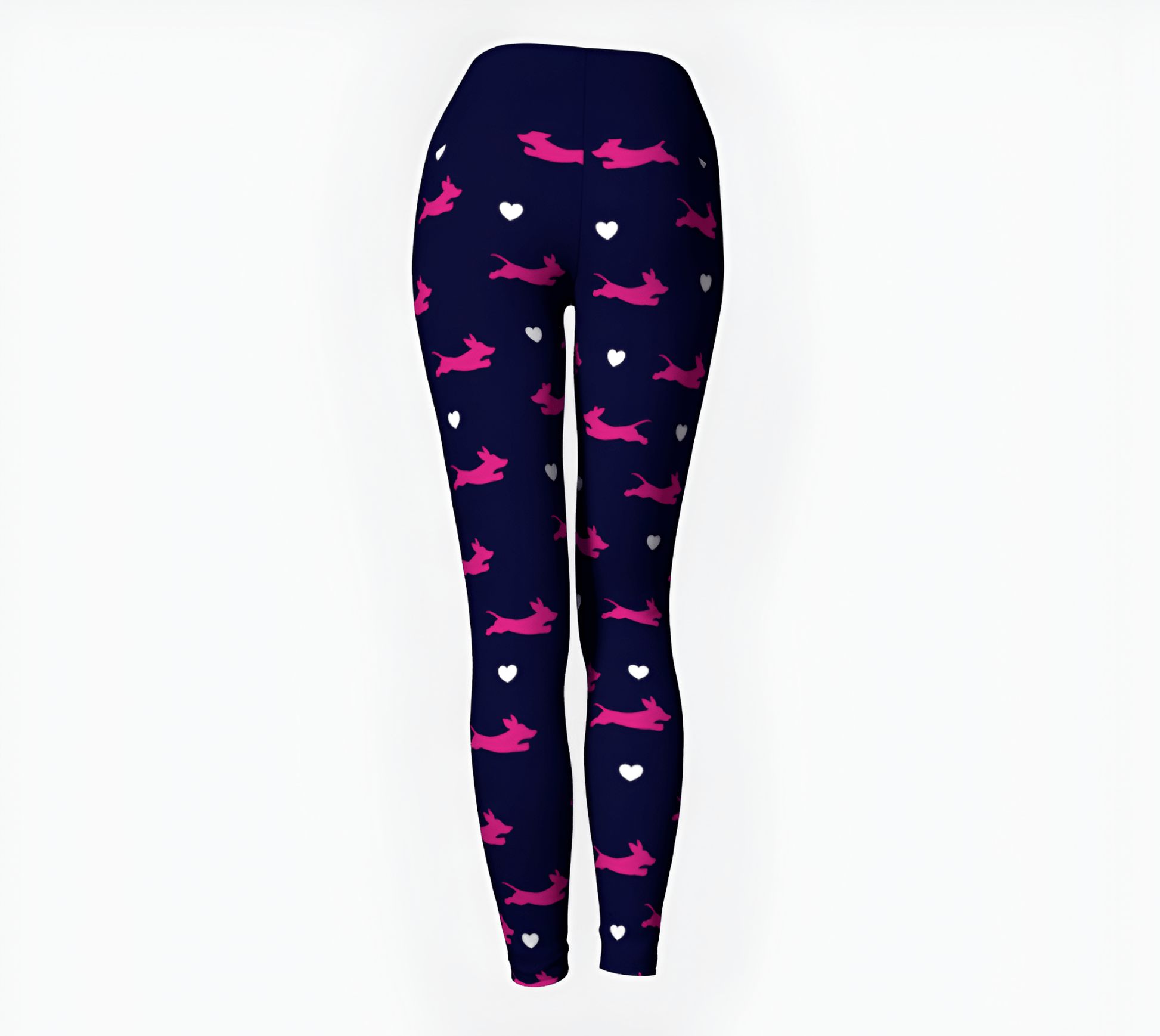 Dashing Navy Bliss - Dachshund Yoga Leggings - Real Rad Boutique