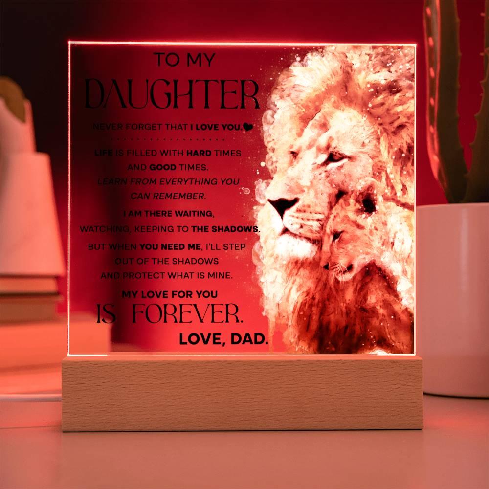 'Daughters Shadows of Love' - Acrylic Square Plaque - Real Rad Boutique