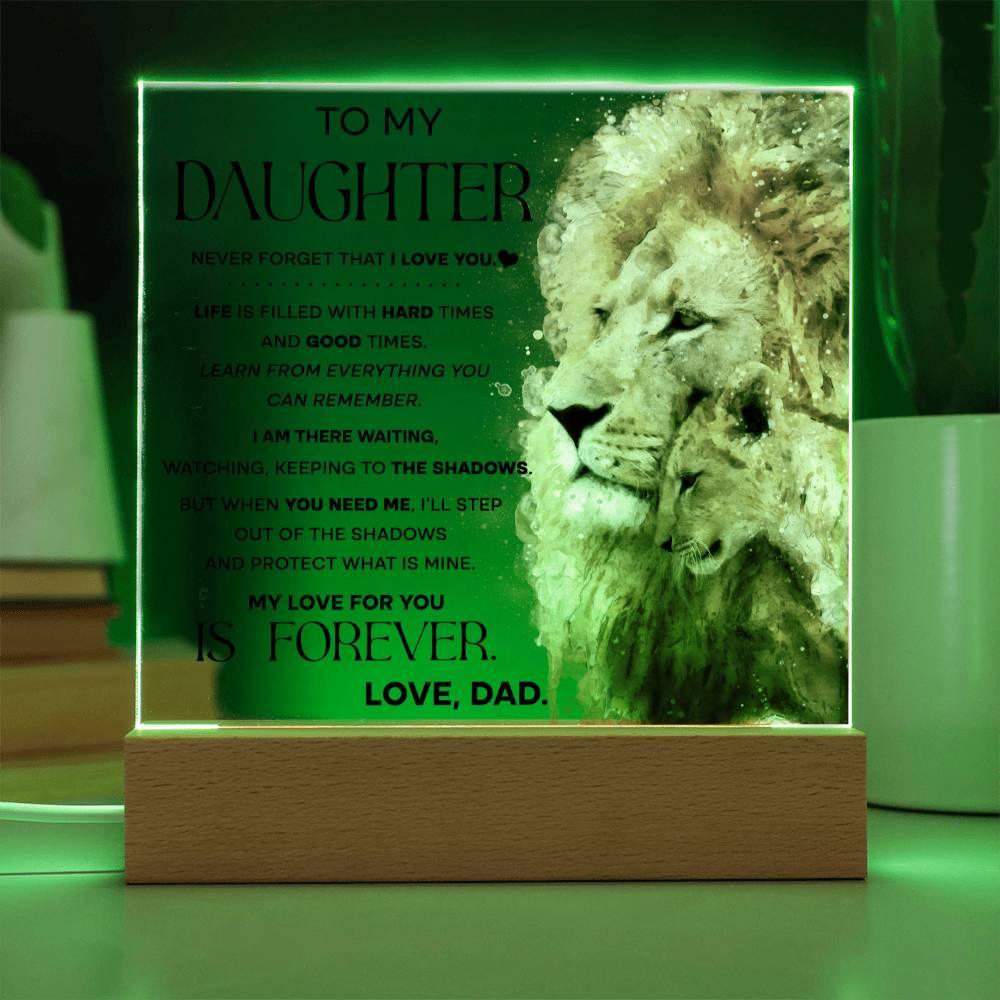 'Daughters Shadows of Love' - Acrylic Square Plaque - Real Rad Boutique