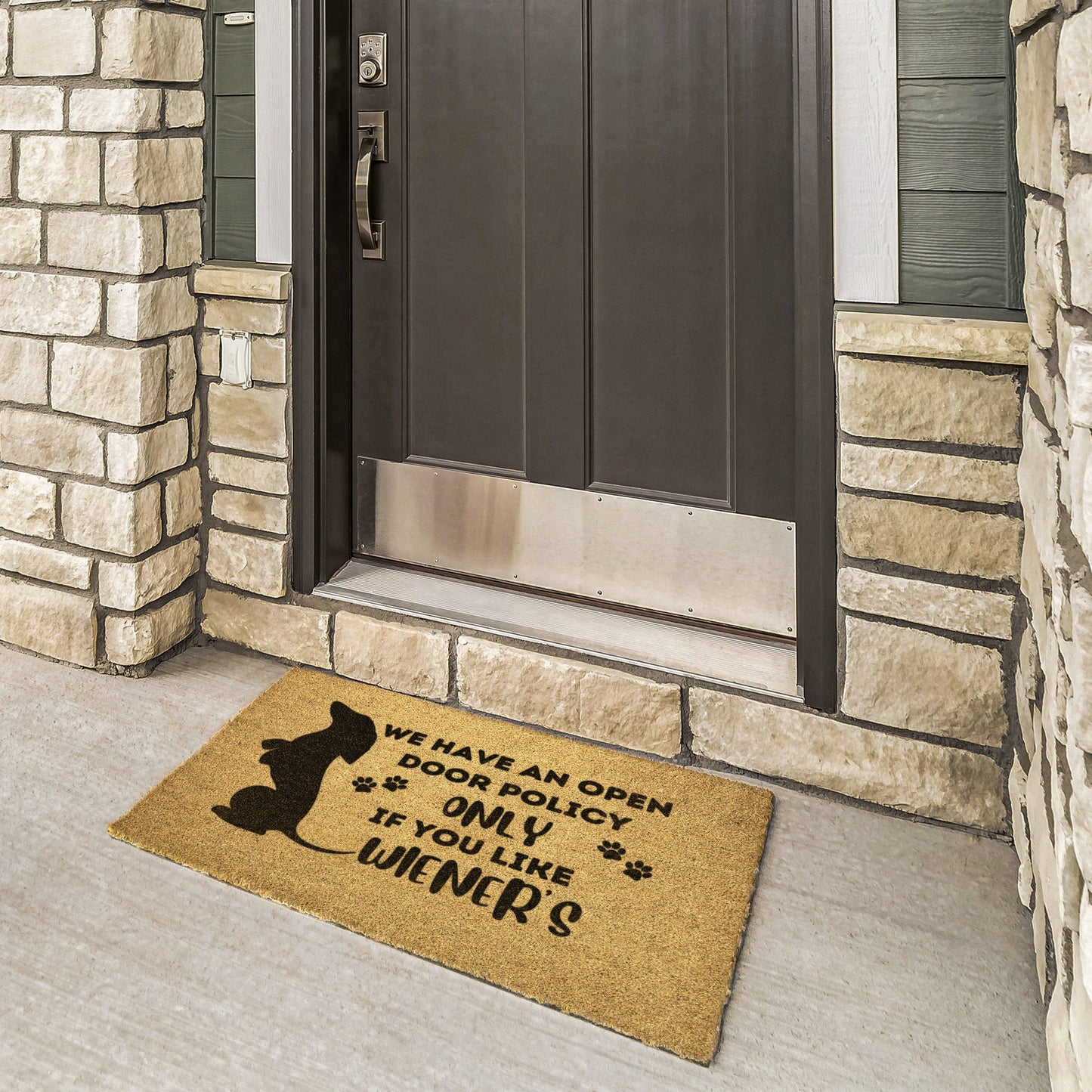 Embrace Our Open Door Policy - Dachshund Outdoor Mat - Real Rad Boutique