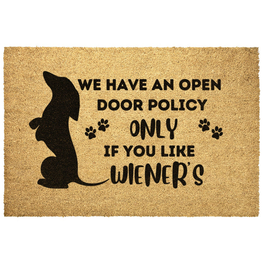 Embrace Our Open Door Policy - Dachshund Outdoor Mat - Real Rad Boutique