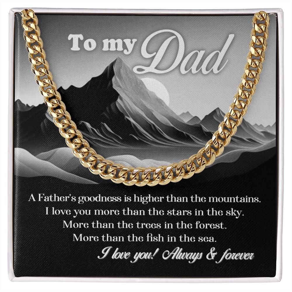 'Father & Mountains' Cuban Link Chain - Real Rad Boutique