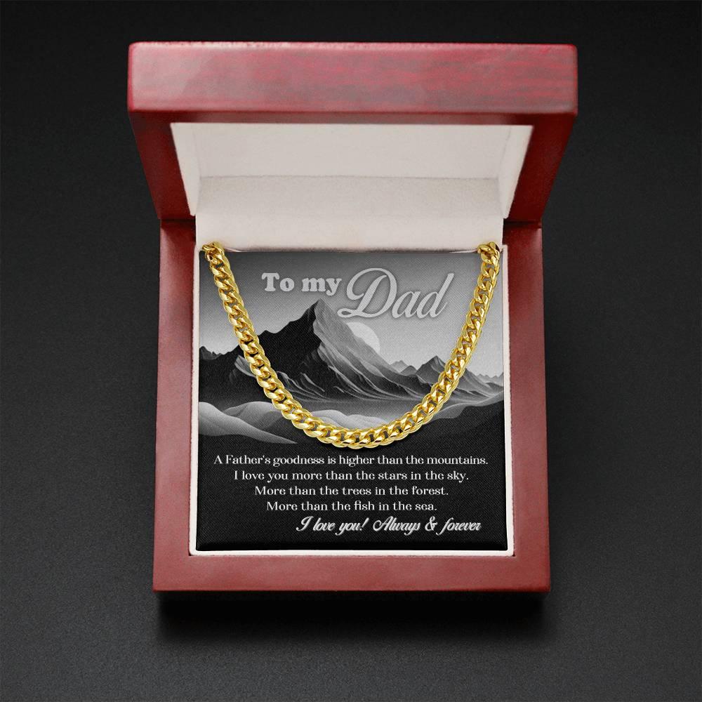 'Father & Mountains' Cuban Link Chain - Real Rad Boutique