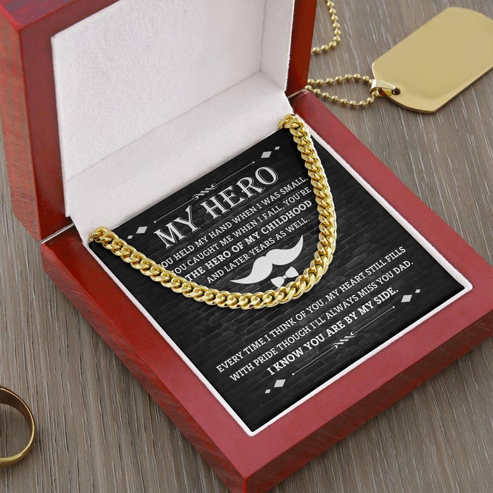 'First Hero, First Love' Cuban Link Chain - Real Rad Boutique