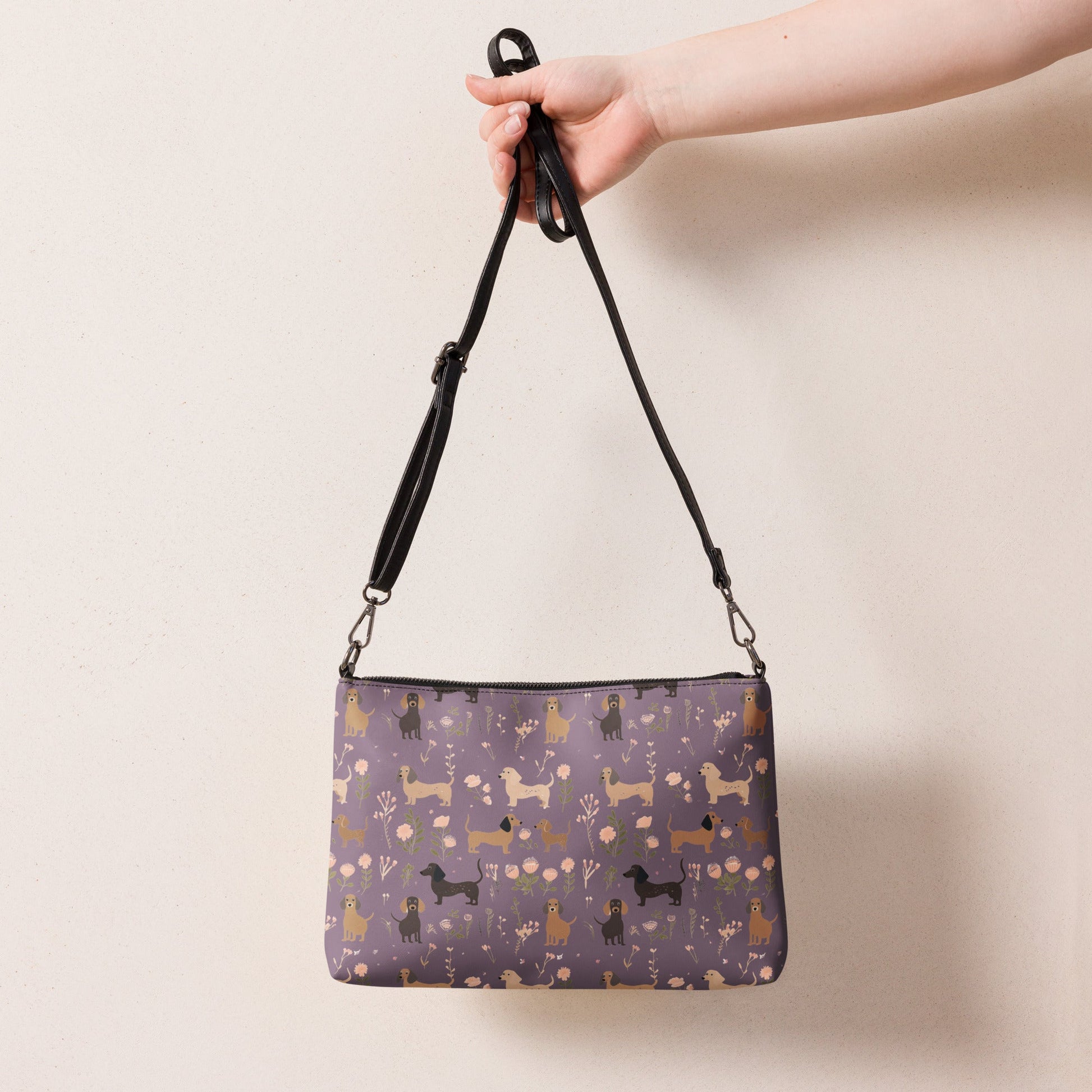 Floral Fantasy - Dachshund Crossbody Purse - Real Rad Boutique