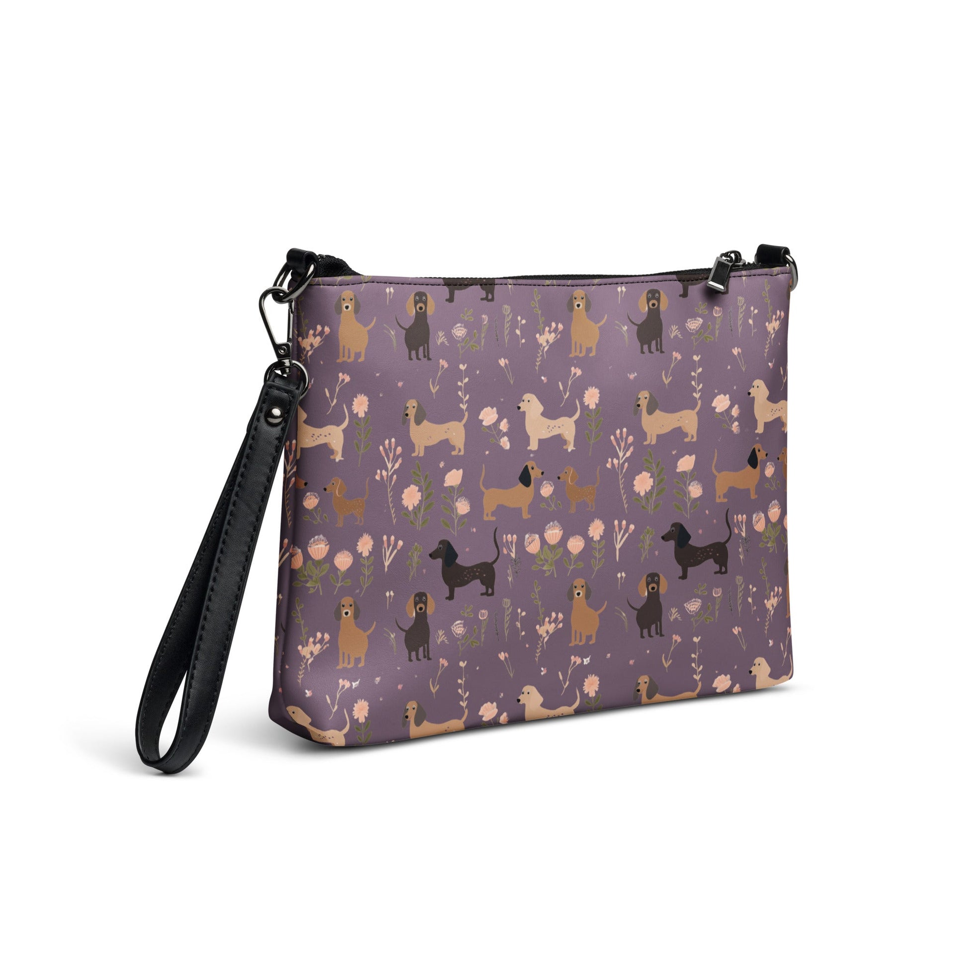 Floral Fantasy - Dachshund Crossbody Purse - Real Rad Boutique