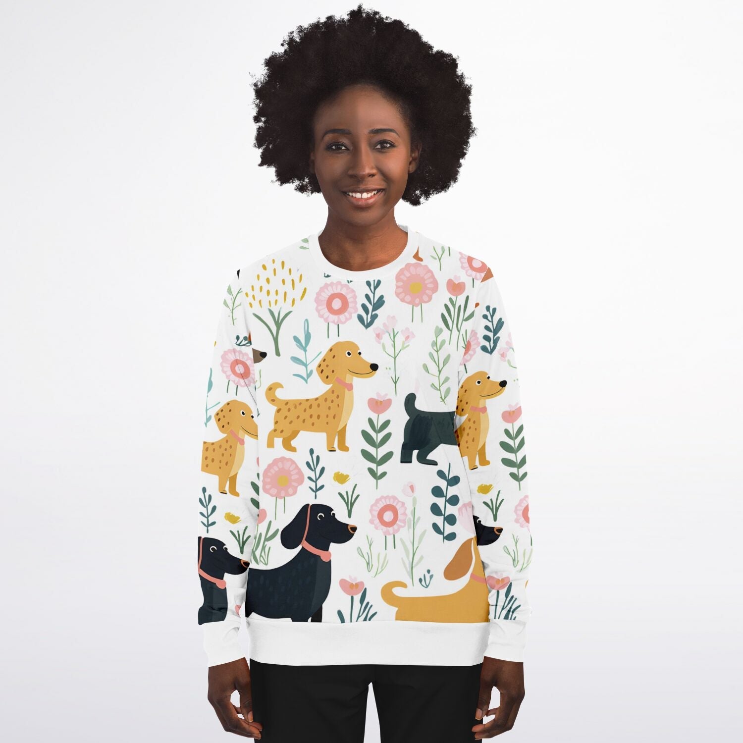 Floral Paws - Dachshund Sweatshirt - Real Rad Boutique