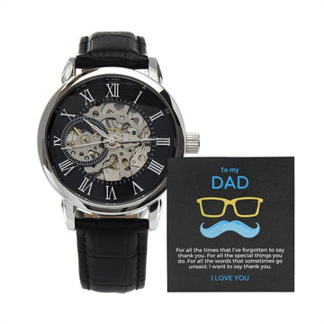 'For All Those Times' Men's Openwork Watch - Real Rad Boutique