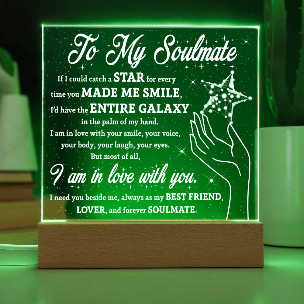 Galaxy of Love - Acrylic Square Plaque - Real Rad Boutique