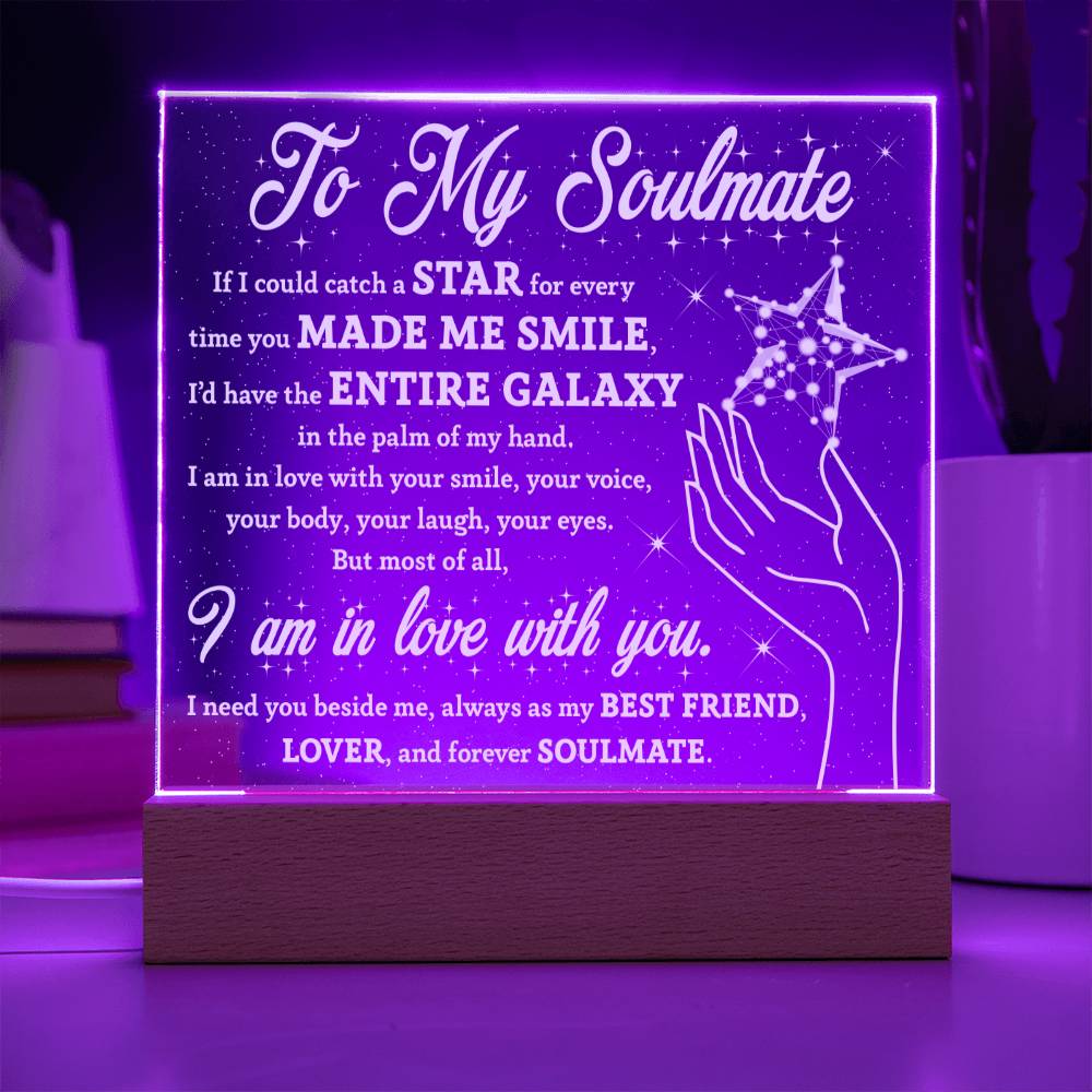 Galaxy of Love - Acrylic Square Plaque - Real Rad Boutique