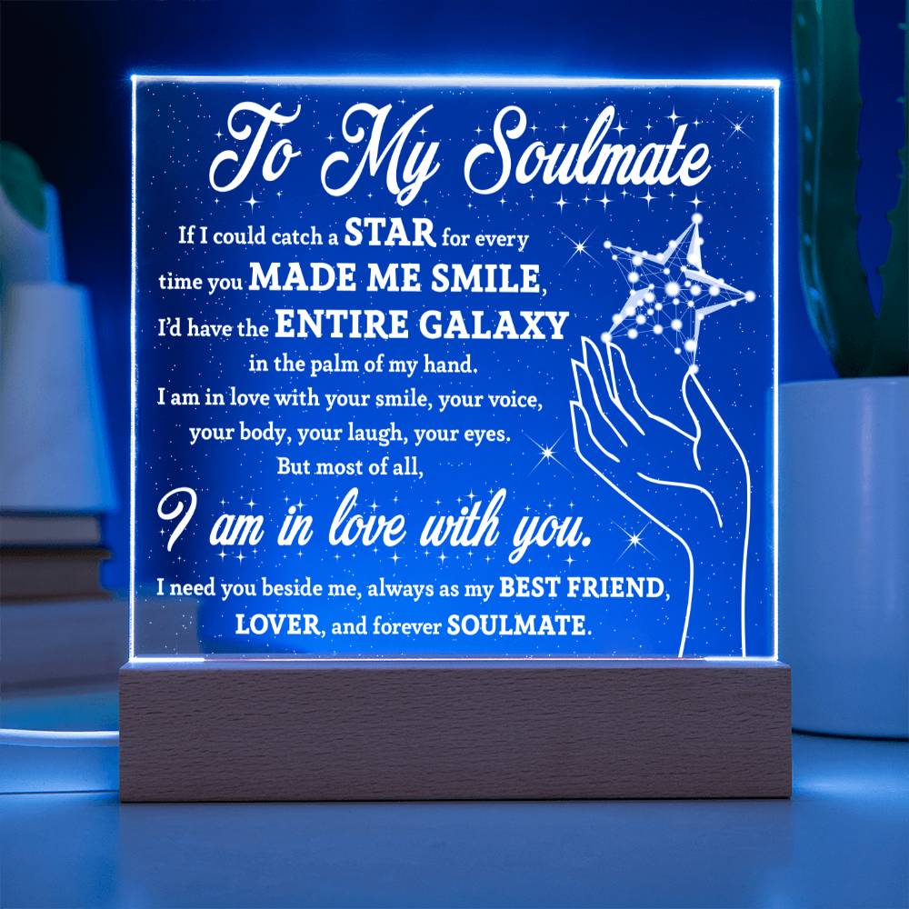 Galaxy of Love - Acrylic Square Plaque - Real Rad Boutique