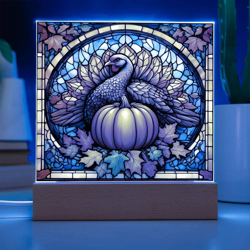 'Gobble Up Thanksgiving Joy' Acrylic Square Plaque - Real Rad Boutique