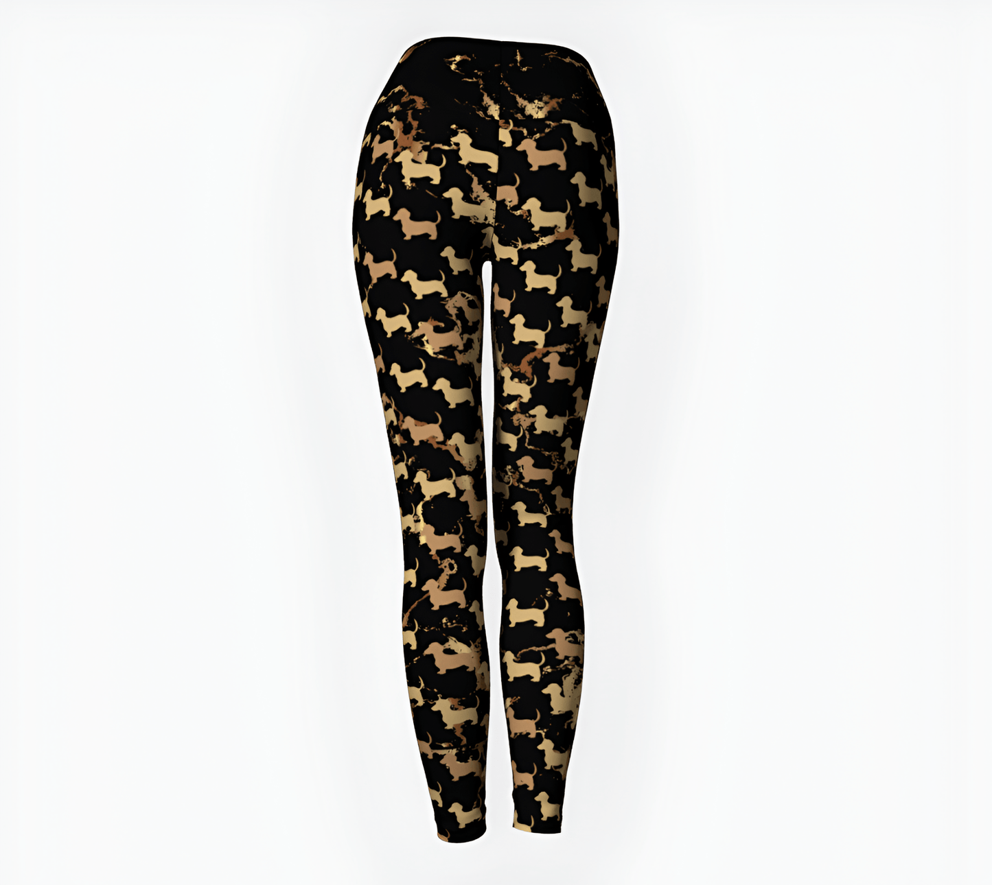 Golden Marble - Dachshund Yoga Leggings - Real Rad Boutique