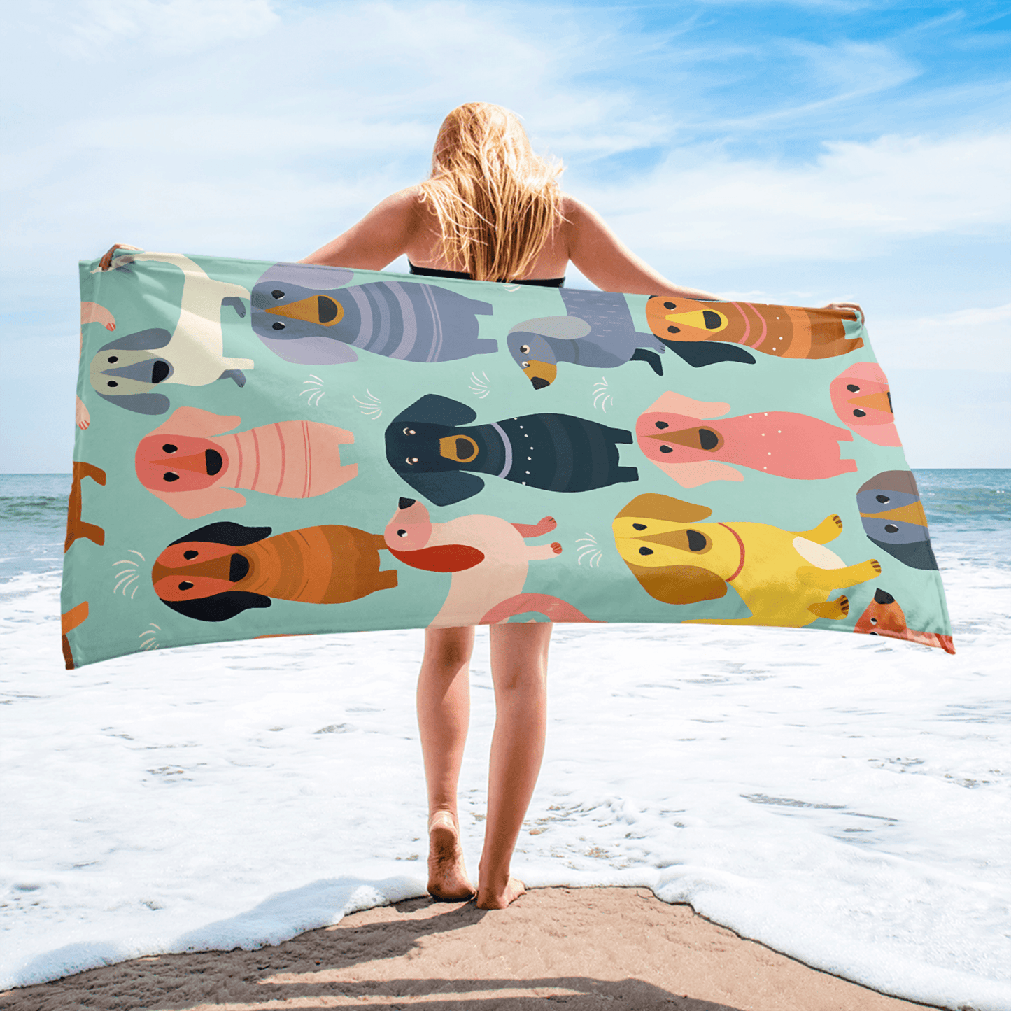 Groovy Delight - Dachshund Beach Towels - Real Rad Boutique