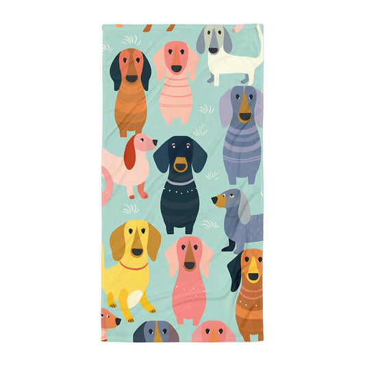 Groovy Delight - Dachshund Beach Towels - Real Rad Boutique