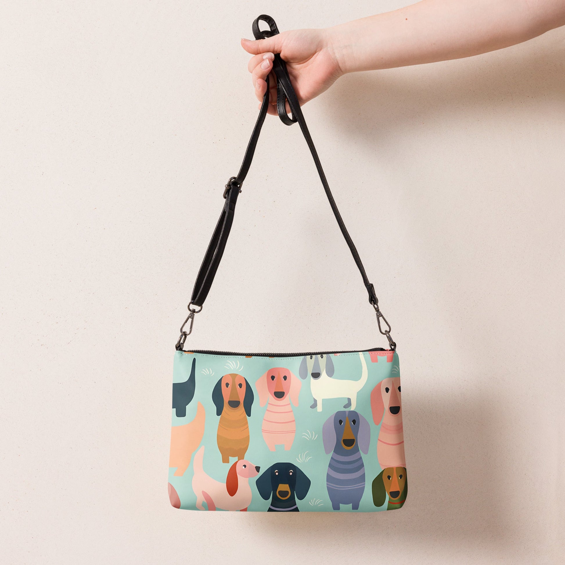 Groovy Delight - Dachshund Crossbody Purse - Real Rad Boutique