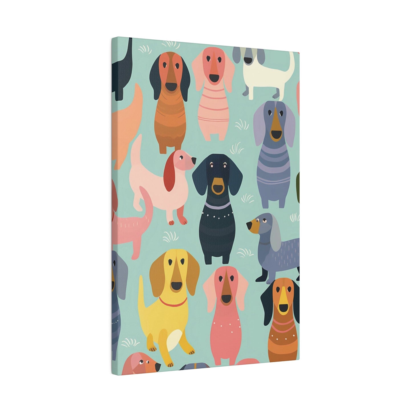 Groovy Delight - Dachshund Matte Canvas - Real Rad Boutique