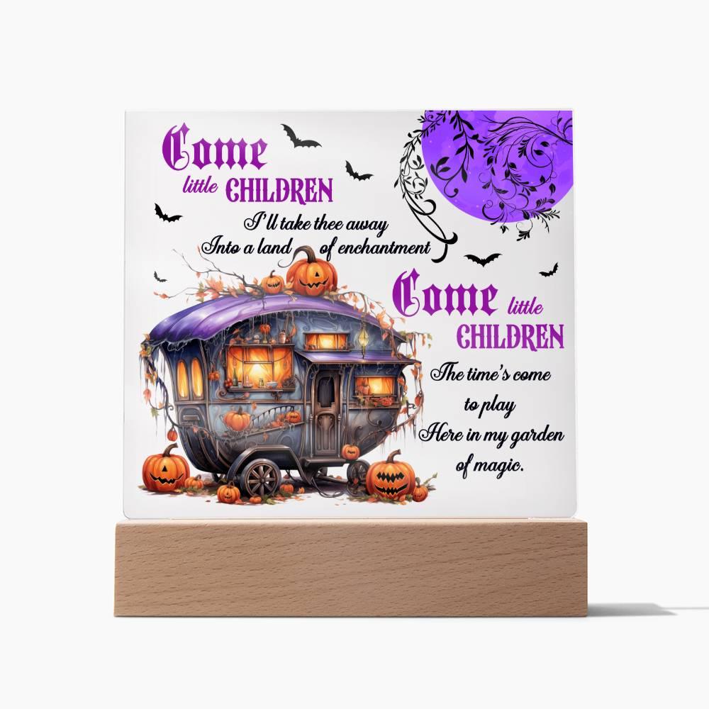 Halloween 'Children of Enchantment' Acrylic Square Plaque - Real Rad Boutique