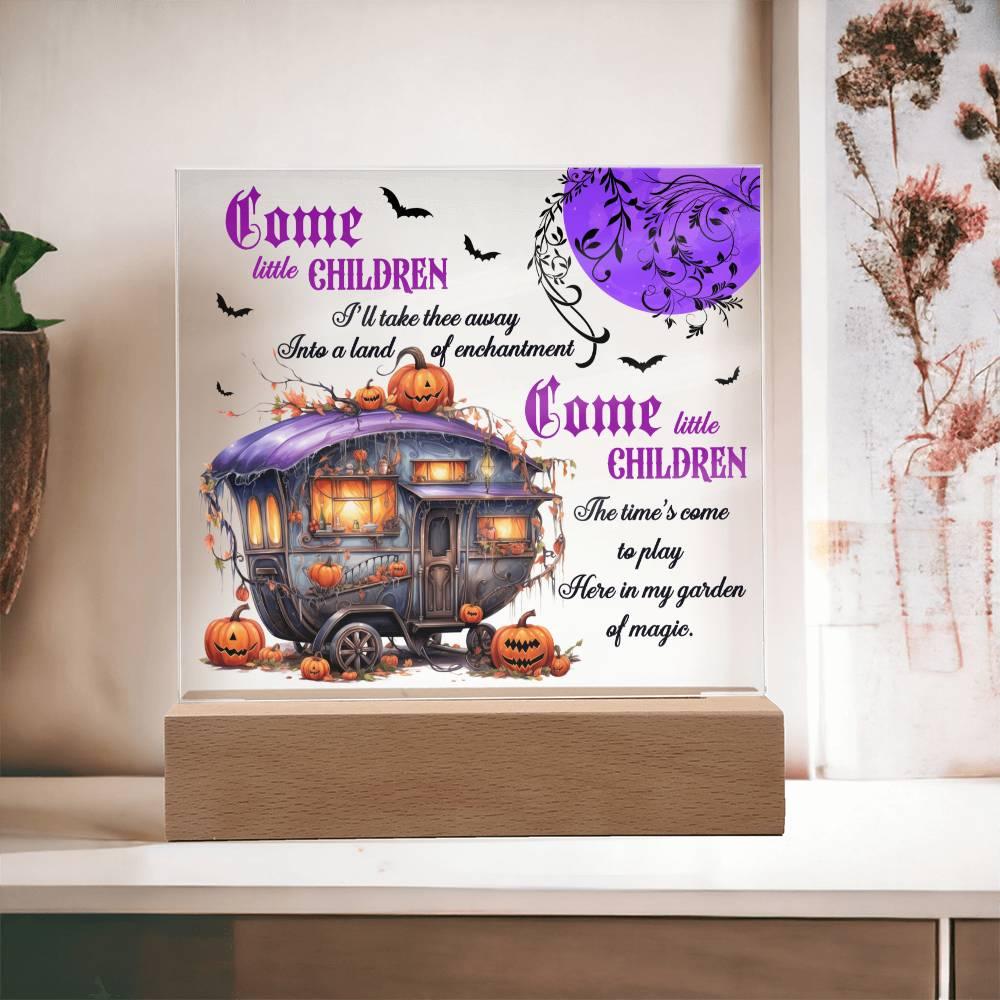 Halloween 'Children of Enchantment' Acrylic Square Plaque - Real Rad Boutique