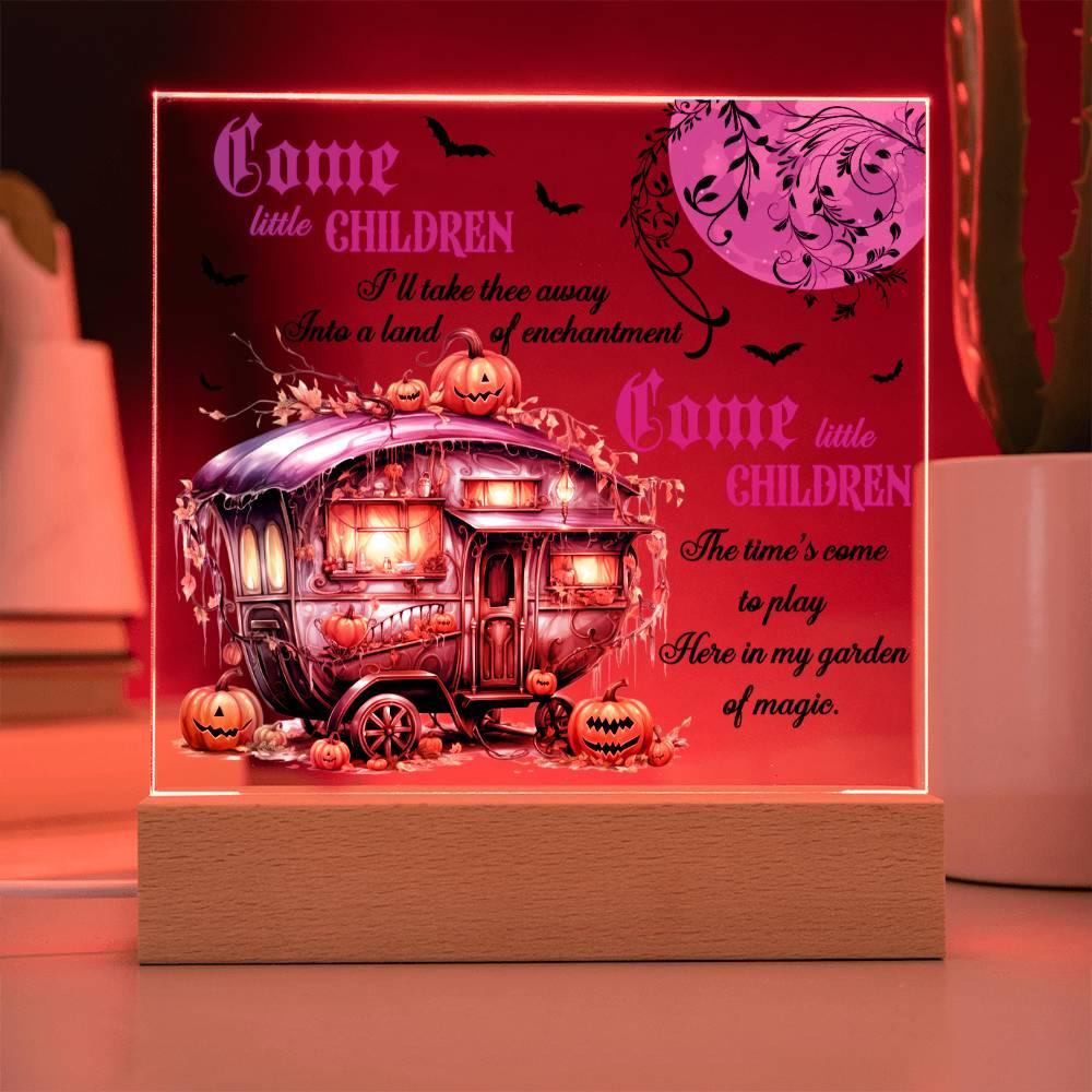 Halloween 'Children of Enchantment' Acrylic Square Plaque - Real Rad Boutique