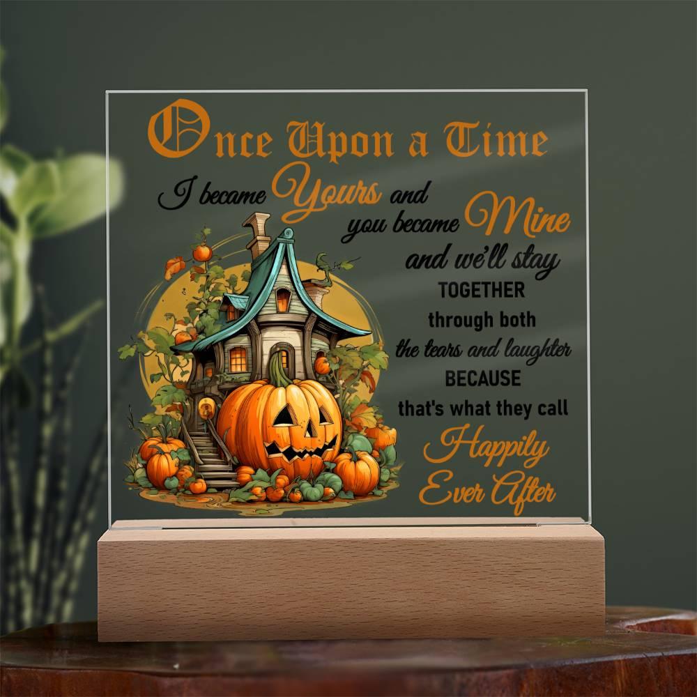 Halloween 'Happily Ever After' Acrylic Square Plaque - Real Rad Boutique