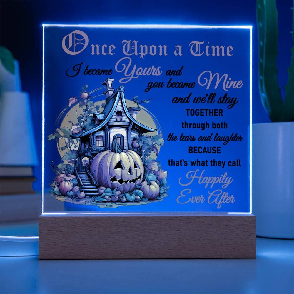 Halloween 'Happily Ever After' Acrylic Square Plaque - Real Rad Boutique